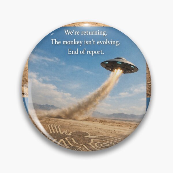 Item preview, Nazca Monkey UFO humor designed and sold by CG17s.