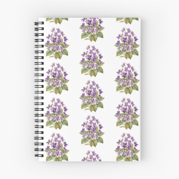Item preview, Purple Violets Botanical Illustration Vintage Floral Art designed and sold by CF_VintageDesign.