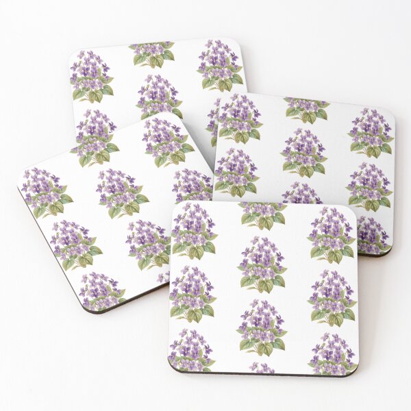 Item preview, Purple Violets Botanical Illustration Vintage Floral Art designed and sold by CF_VintageDesign.