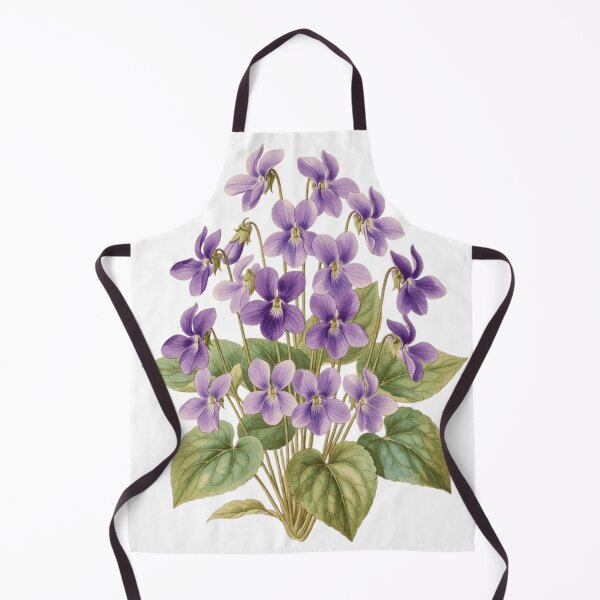 Item preview, Purple Violets Botanical Illustration Vintage Floral Art designed and sold by CF_VintageDesign.