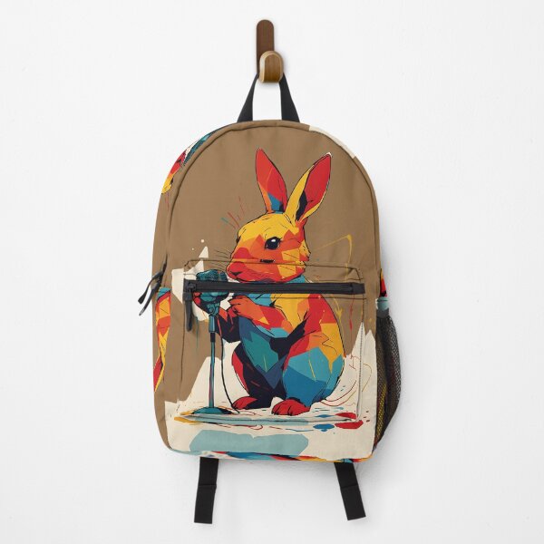 Item preview, Colorful Singing Bunny with Vintage Microphone designed and sold by KiraChie.
