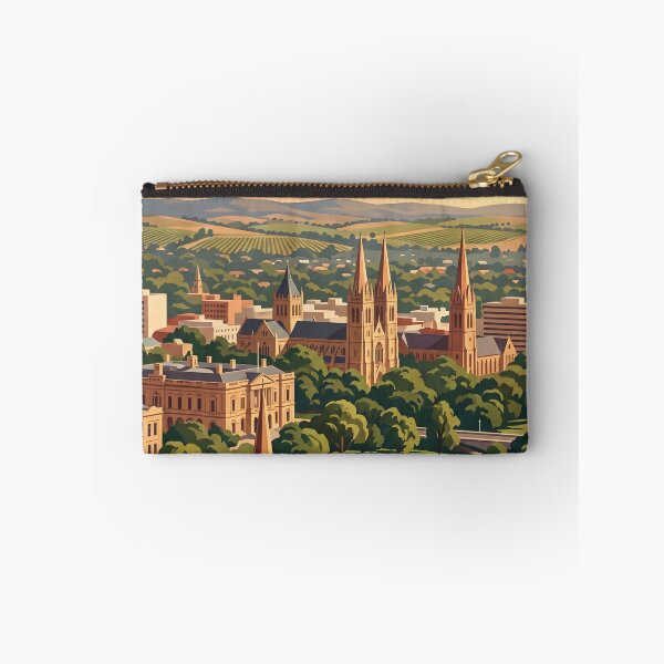 Item preview, Adelaide Australia Vintage Travel Poster – River Torrens & St Peter’s Cathedral designed and sold by Bomax121.
