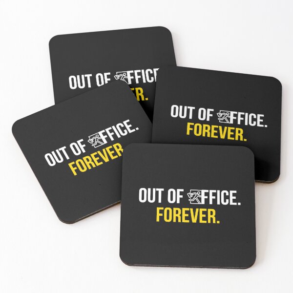 Item preview, Out Of Office Forever Funny Work Humor T-Shirt Office Gift Sarcastic Quote Tee designed and sold by TongTang.
