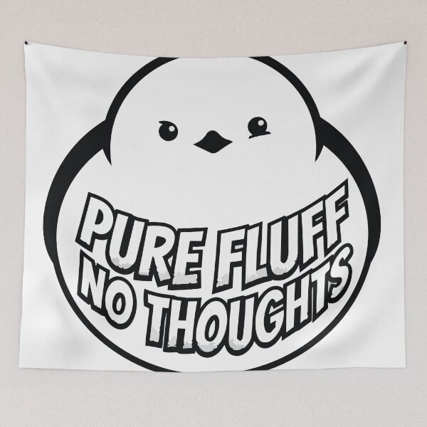 Item preview, Pure Fluff No Thoughts Comic Pop Art Long Tailed Tit designed and sold by Arc2020.