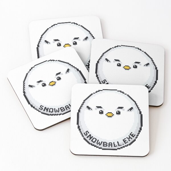 Item preview, Snowball Exe Retro Pixel Art Shima Enaga Long Tailed Tit designed and sold by Arc2020.