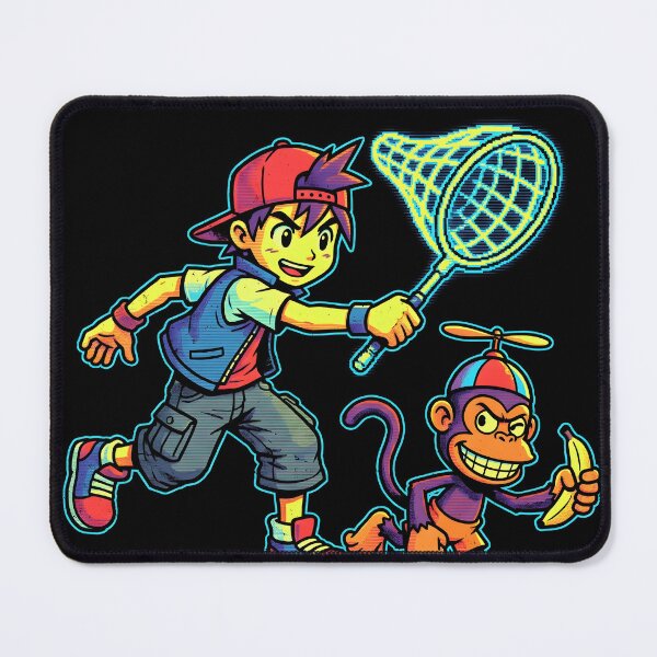 Item preview, Spike And A Monkey Ape Escape Arcade Anime Gaming Shirt designed and sold by Senpaiwaves.