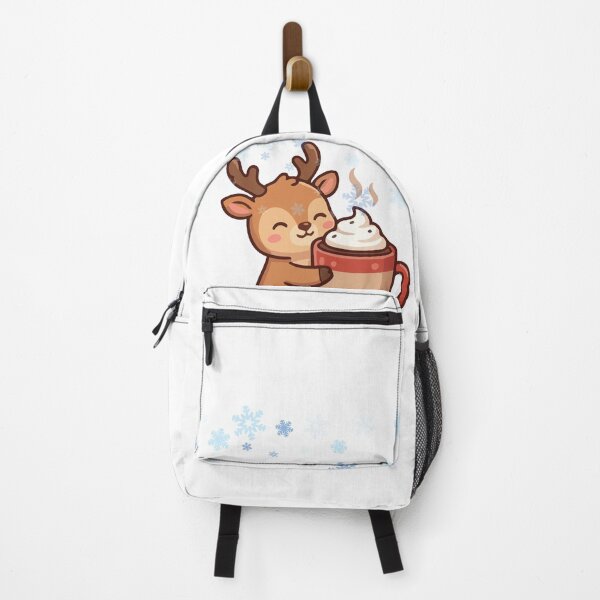 Item preview, Cute Christmas Reindeer Drinking Hot Cocoa designed and sold by Sela Art .