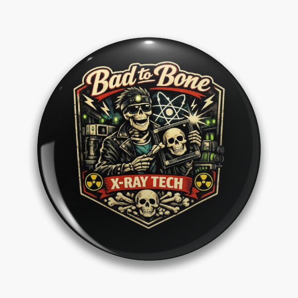 Item preview, Bad To The Bone Funny X-Ray Tech Radiology Pun designed and sold by Timeless Junction.