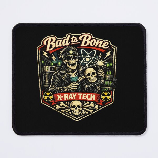 Item preview, Bad To The Bone Funny X-Ray Tech Radiology Pun designed and sold by Timeless Junction.