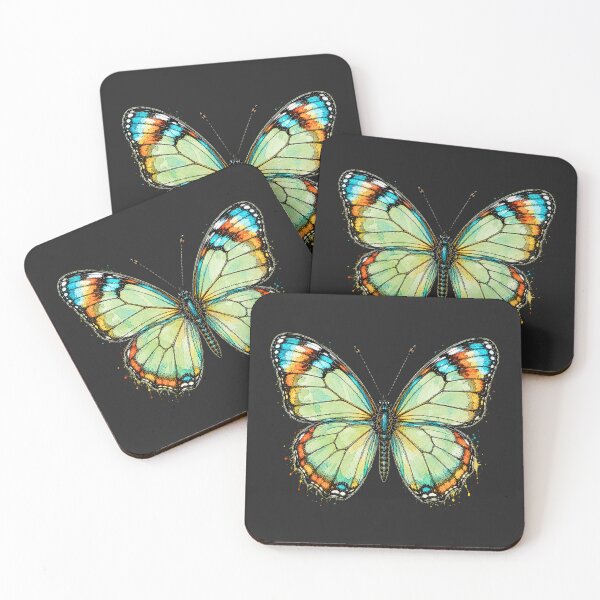 Item preview, Glasswing Butterfly Watercolor Art – Transparent Nature Illustration designed and sold by ColorSplash123.