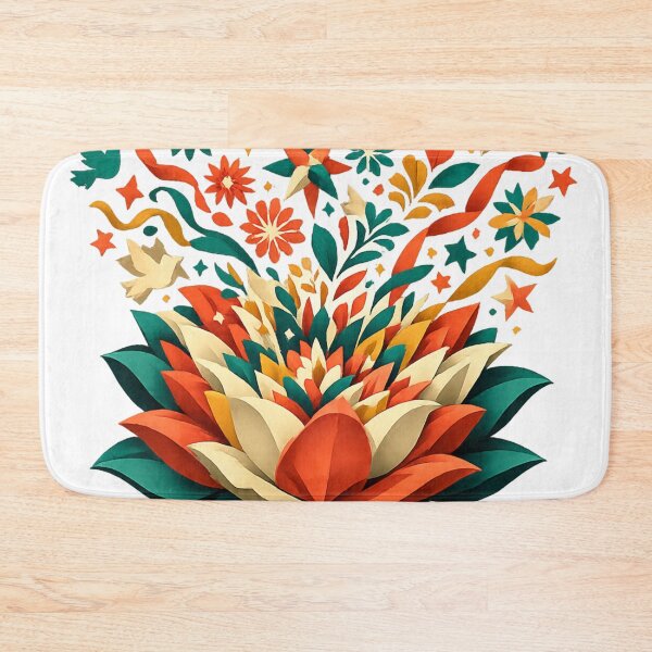 Item preview, Independencia de México Bloom in Freedom Floral Mexican Independence Day Art designed and sold by irfanshikh.