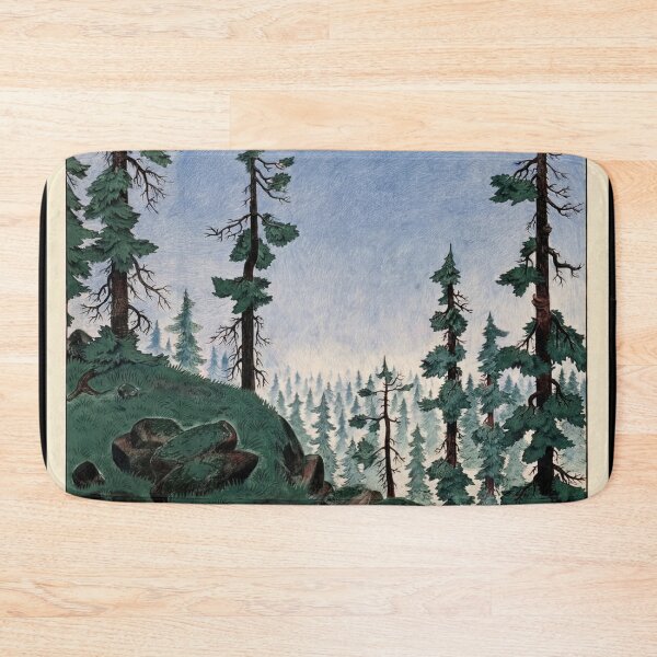 Item preview, Tatry Snowy Mountain Range Pine Forest Travel Poster : Vintage Art designed and sold by artofuniverse.