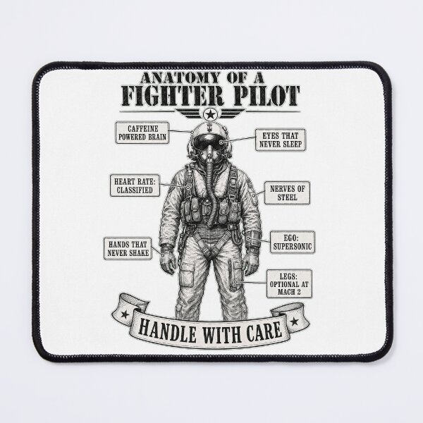 Item preview, Anatomy of a Fighter Pilot Humor designed and sold by Jetfighter1.