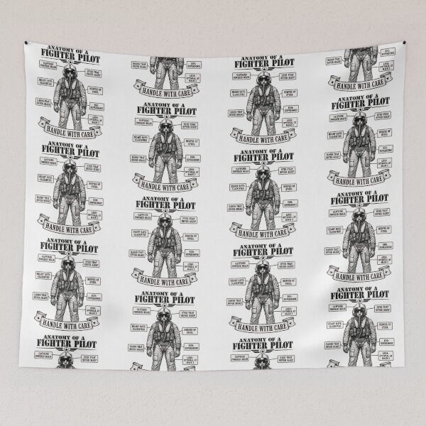 Item preview, Anatomy of a Fighter Pilot Humor designed and sold by Jetfighter1.