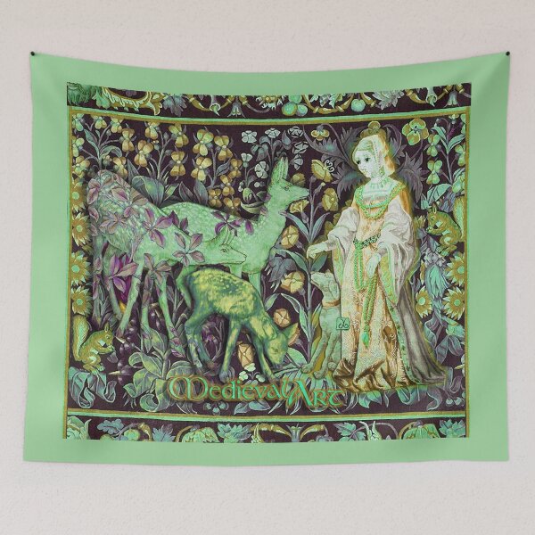 Item preview, Medieval Art - Lady, Dog and the Royal Fawns (by ACCI) designed and sold by VanyssaGraphics.