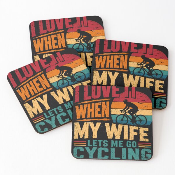 Item preview, I Love It When My Wife Lets Me Go Cycling Husband Cyclist Humor designed and sold by RetroMini2026.