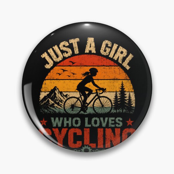 Item preview, Just A Girl Who Loves Cycling Woman Cyclist Bicycle Rider designed and sold by RetroMini2026.