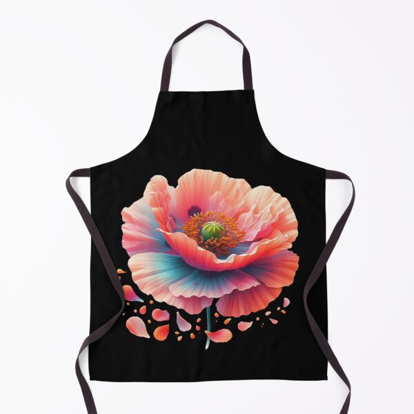 Item preview, Vibrant Poppy Flower on Black designed and sold by Munsonlookfor.