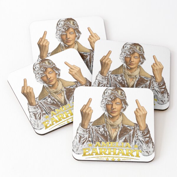 Item preview, Amelia Earhart Flipping The Bird Vintage Classic designed and sold by OlivaHelen.