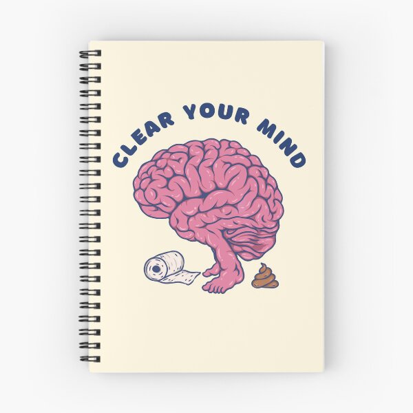 Item preview, Clear Your Mind Brain Pooping Joke designed and sold by DJava-ArtO.