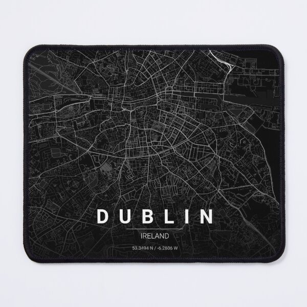 Item preview, Dublin Map Print | Minimalist Noir City Map | Dublin Wall Art Poster designed and sold by Lovely Maps.