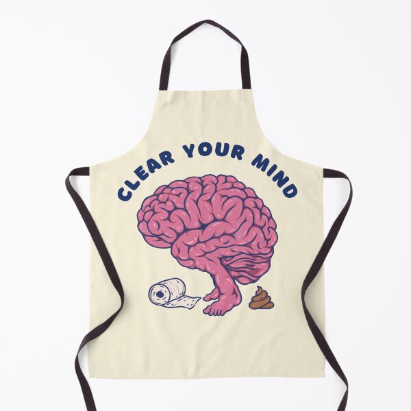 Item preview, Clear Your Mind Brain Pooping Joke designed and sold by DJava-ArtO.