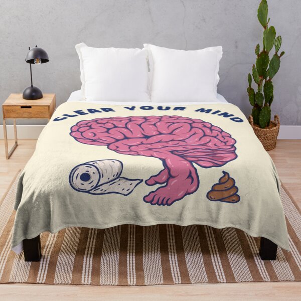 Item preview, Clear Your Mind Brain Pooping Joke designed and sold by DJava-ArtO.