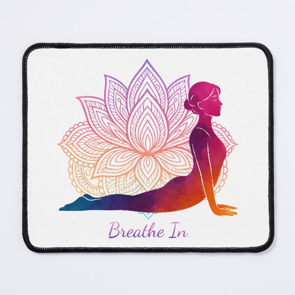 Item preview, Breathe In – Yoga Pose & Mandala Design designed and sold by Lily's World.