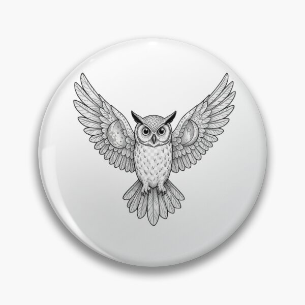 Item preview, Celestial Owl with Moon Phases | Mystical Bird Art designed and sold by JanjjaSoulInk.