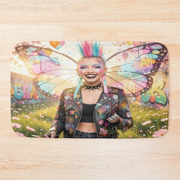 Item preview, Neon Punk Wings – Surreal Fantasy Street Glow designed and sold by FotoworldEdel.