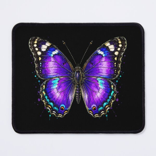 Item preview, Purple Emperor Butterfly Watercolor Art – Vibrant Nature Illustration designed and sold by ColorSplash123.
