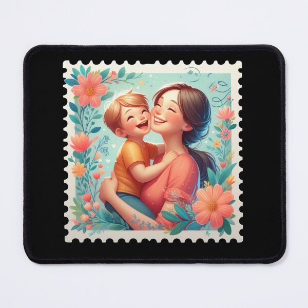 Item preview, Mother and Child Surrounded by Flowers designed and sold by Munsonlookfor.