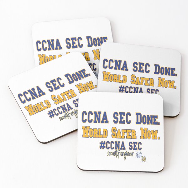 Item preview, CCNA SEC Done.  World Safer Now. Cisco - Quote - DesignArtistia designed and sold by DesignArtist.ia.