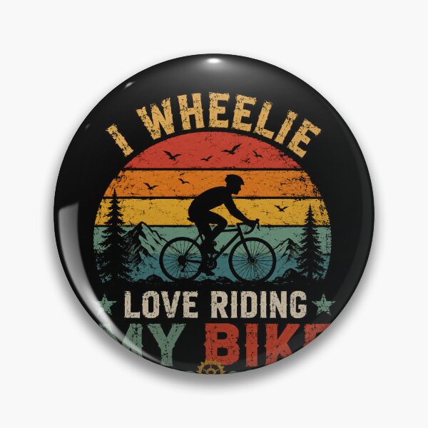 Item preview, I Wheelie Love Riding My Bike Cycling Biking Bicycle Rider designed and sold by RetroMini2026.