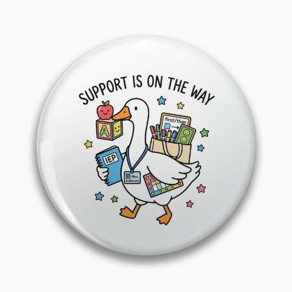 Item preview, Support Is On The Way Cute Special Education Teacher Duck Back To School designed and sold by raedattia.