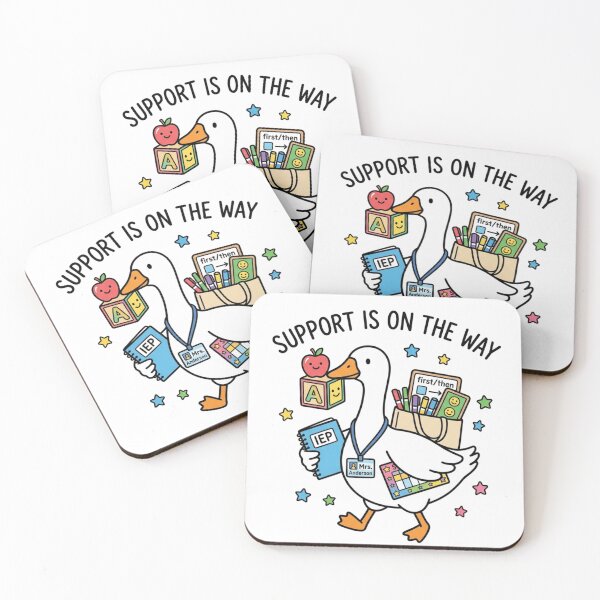Item preview, Support Is On The Way Cute Special Education Teacher Duck Back To School designed and sold by raedattia.