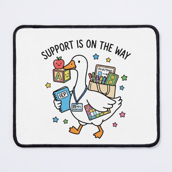 Item preview, Support Is On The Way Cute Special Education Teacher Duck Back To School designed and sold by raedattia.