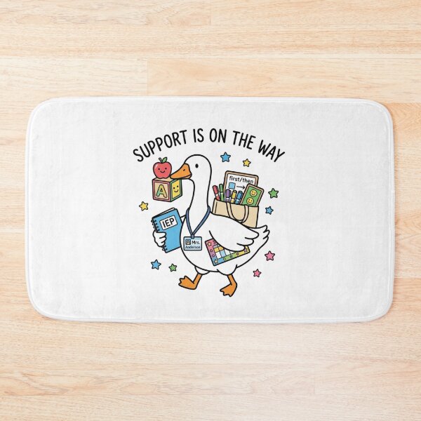 Item preview, Support Is On The Way Cute Special Education Teacher Duck Back To School designed and sold by raedattia.