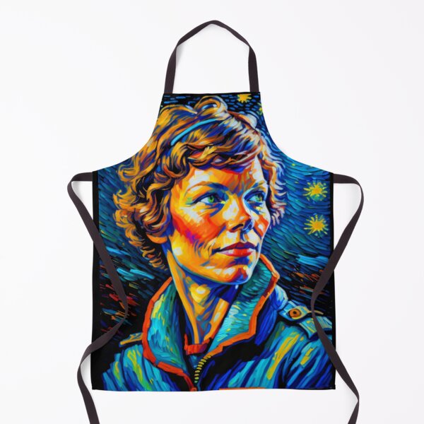 Item preview, Amelia Earhart In Starry Night designed and sold by OlivaHelen.