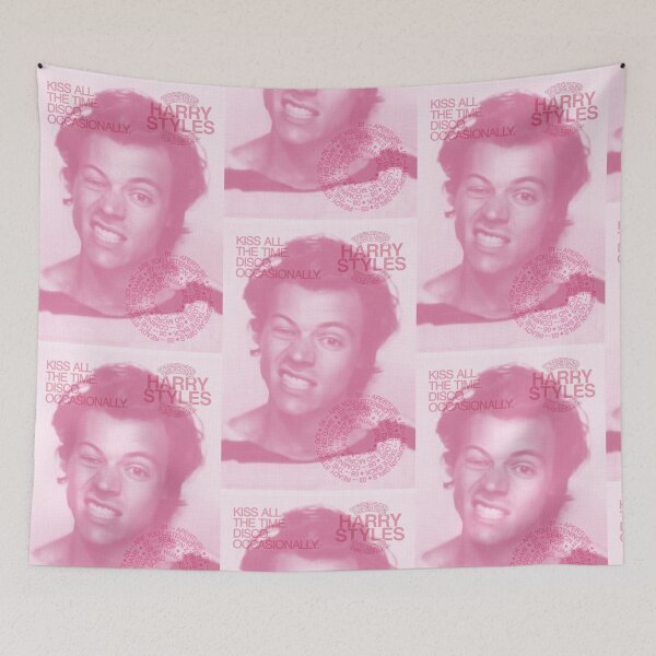Item preview, Harry Styles KATTDO Pink Print with Tracklist designed and sold by littlepixie912.