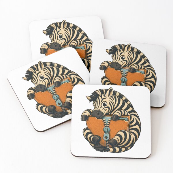 Item preview, File-Compressing Zebra – Digital Storage Creature designed and sold by yagniikd-.