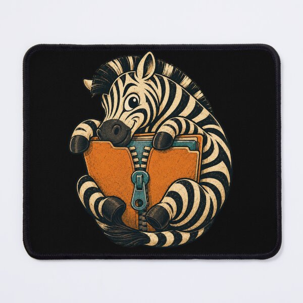 Item preview, File-Compressing Zebra – Digital Storage Creature designed and sold by yagniikd-.