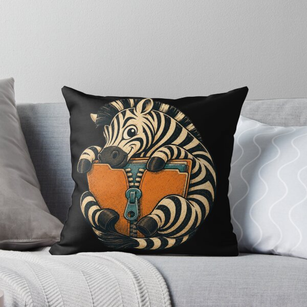 Item preview, File-Compressing Zebra – Digital Storage Creature designed and sold by yagniikd-.