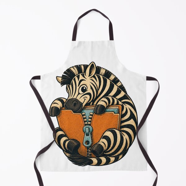 Item preview, File-Compressing Zebra – Digital Storage Creature designed and sold by yagniikd-.