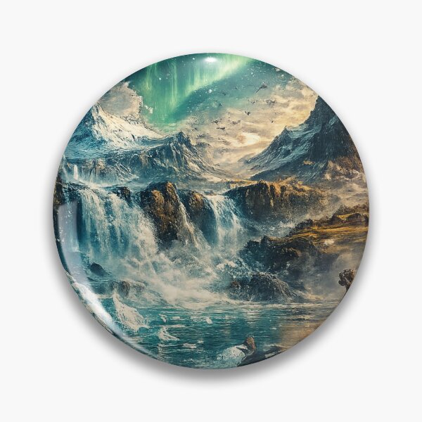 Item preview, Iceland Echoes – Vintage Nordic Album Cover | Aurora & Viking Art designed and sold by oatsupspace.