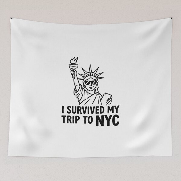 Item preview, I survived my trip to NYC Funny New York Travel Souvenir designed and sold by Angie-Atelier.