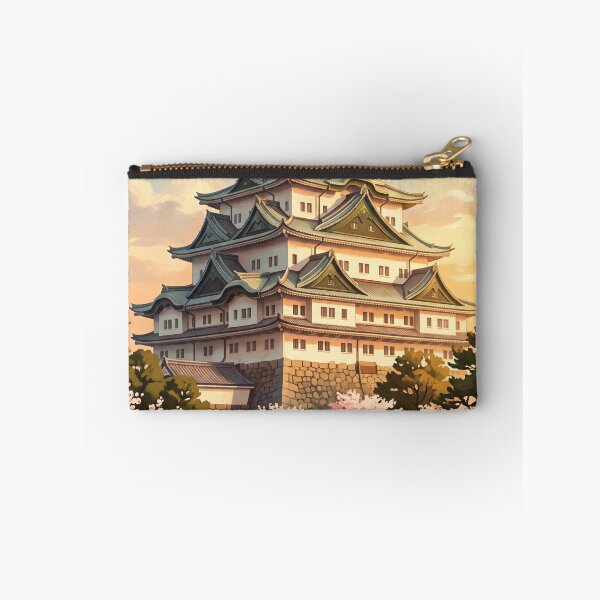 Item preview, Nagoya Japan Vintage Travel Poster – Nagoya Castle & Cherry Blossoms designed and sold by Bomax121.