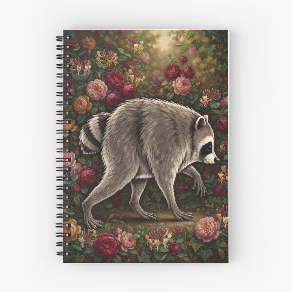 Item preview, Jimothy the Raccoon, Floral Painting designed and sold by Yaremchuk.
