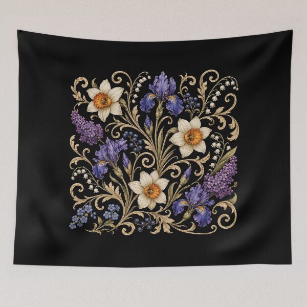 Item preview, Daffodil Iris & Lilac Garden designed and sold by PetalGarden.