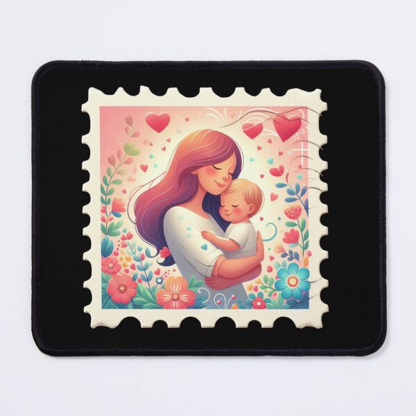 Item preview, Mother Embracing Child in Floral Scene designed and sold by Munsonlookfor.